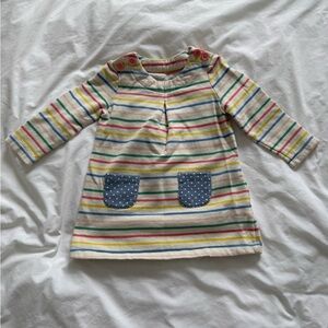 🎉 Baby Boden Striped Sweatshirt Dress